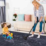 Maval - 3' X 5' Washable Area Rug - Black / Gray