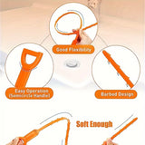 MAKEYED 5pcs Heavy-Duty Drain Snake Kit