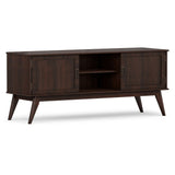Draper - Handcrafted Mid Century Low TV Media Stand