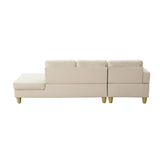L - Shaped Sectional Sofa With Chaise & Ottoman