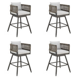 Alegria - Outdoor Patio Swivel Bar Stool Set