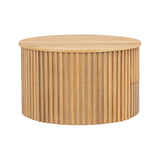 Round Lift Top Coffee Table With Hidden Storage For Living Room