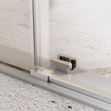 Frameless Single Sliding Soft Close Shower Doors, 5 / 16" Sgcc Tempered Glass - Chrome