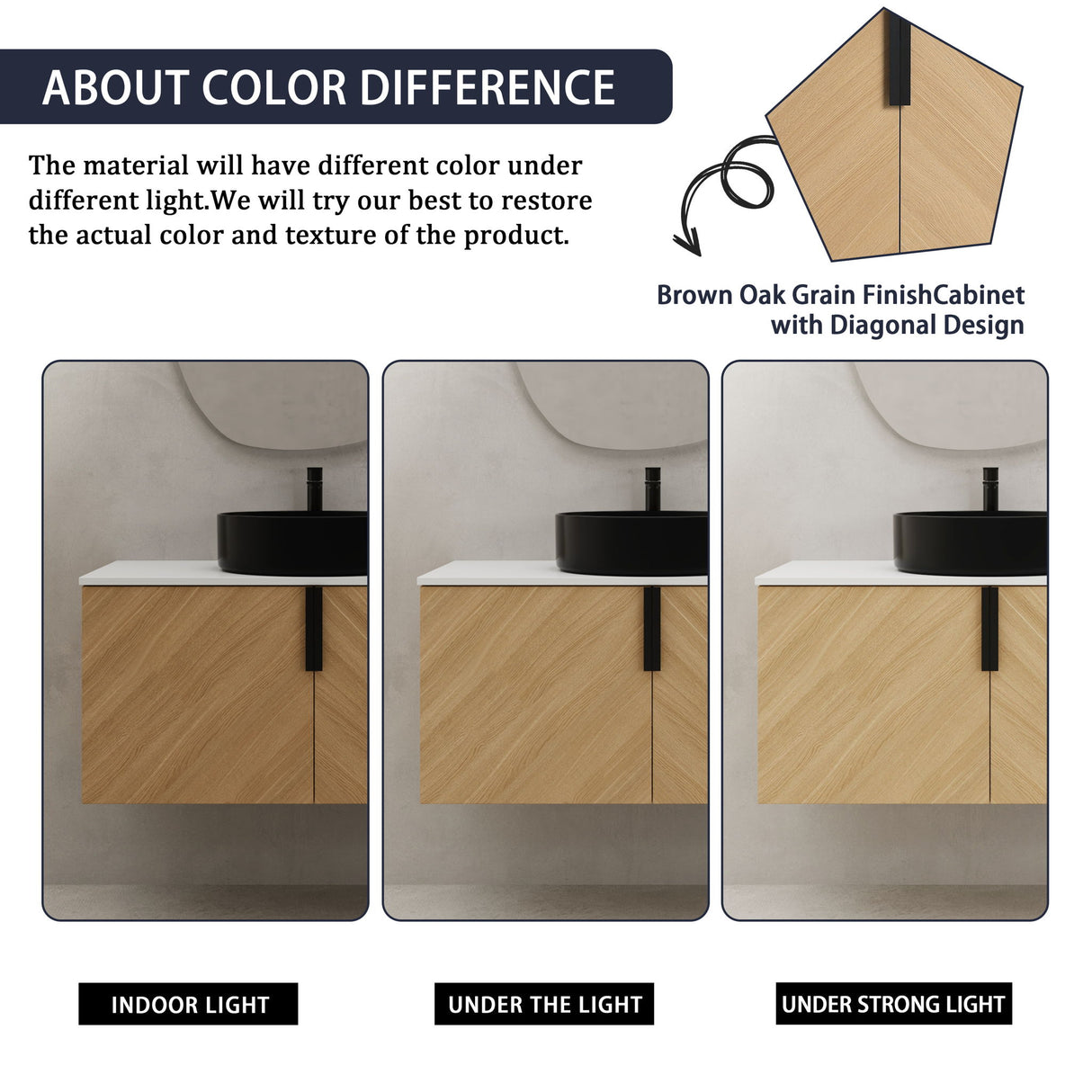 Wall Mounted Bathroom Vanity With Art Sink