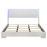 Strick & Bolton - High Gloss Panel Bed With LED Lights