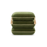 Monarch - Tassled Ottoman - Olive Green
