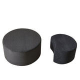 Modern Upholstered Round Coffee Table For Living Room (Set of 2)