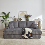 3 Seater Sofa With 2 Ottomans For Living Room