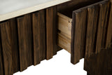 Cheers - Marble Console - Dark Brown