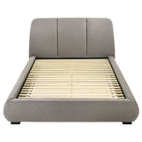 Modern Upholstered Platform Bed With Tufted Headboard