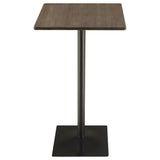 Staccato - Square Pub Height Bar Table - Dark Brown