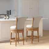 Swivel Barstool With High-Back
