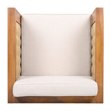 Outdoor Club Chair With Wicker Armrest