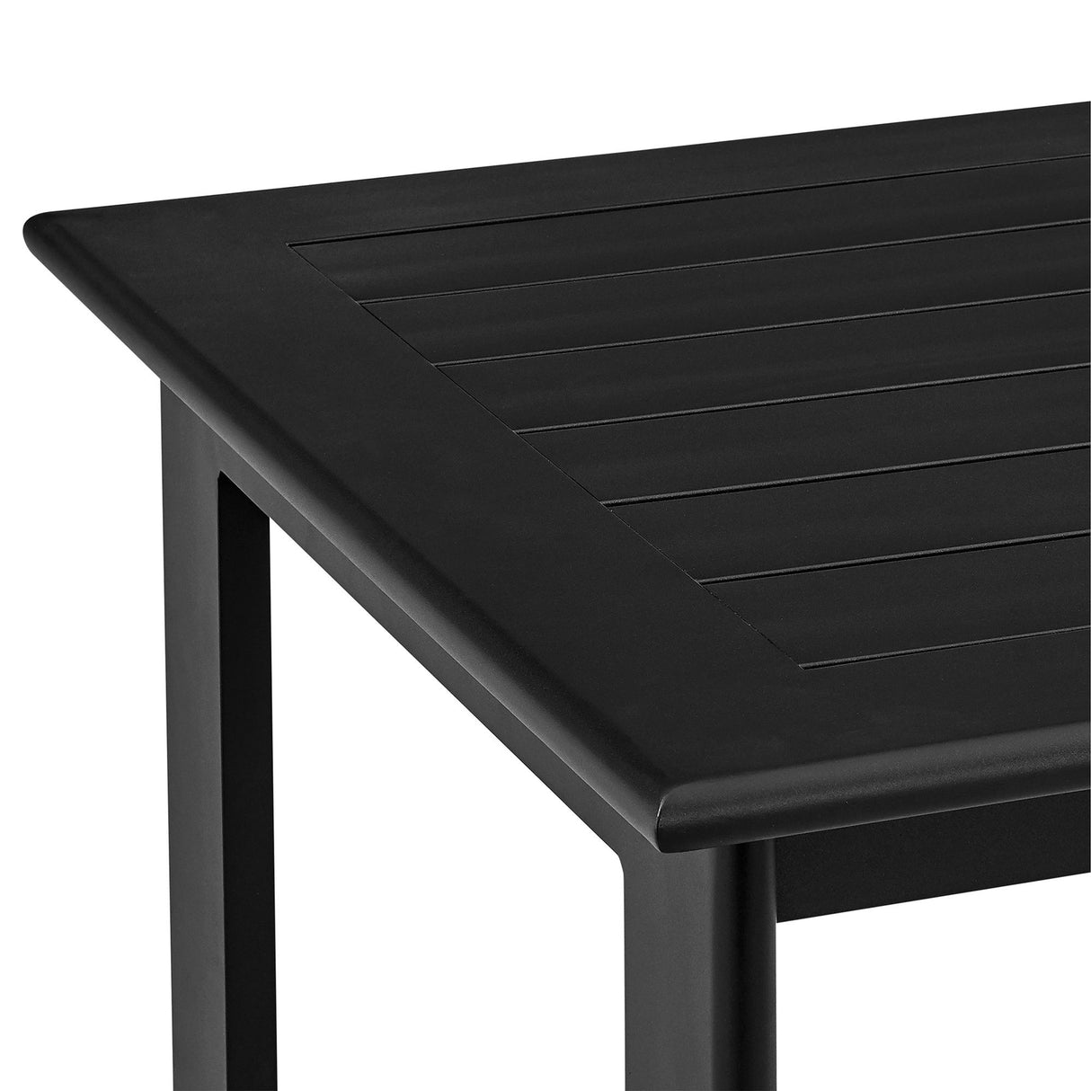 Palma - Outdoor Patio 5-Piece Bar Table Set In Aluminum With Gray Cushions