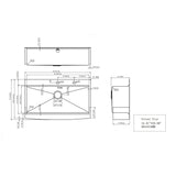 Modern Farmhouse, Drop In Workstation Kitchen Sink With Apron Front