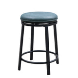 Swivel Bar Stools, Counter Height (Set of 2) - Blue