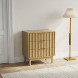 Fluted 3 Drawer Dresser