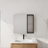 Wall Mounted Bathroom Cabinet & Adjustable Shelves - Imitative Oak