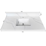 Bathroom Vanity Top With Undermount Single Bowl Sink