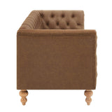 Chesterfield Sofa With Flared Arms For Living Room