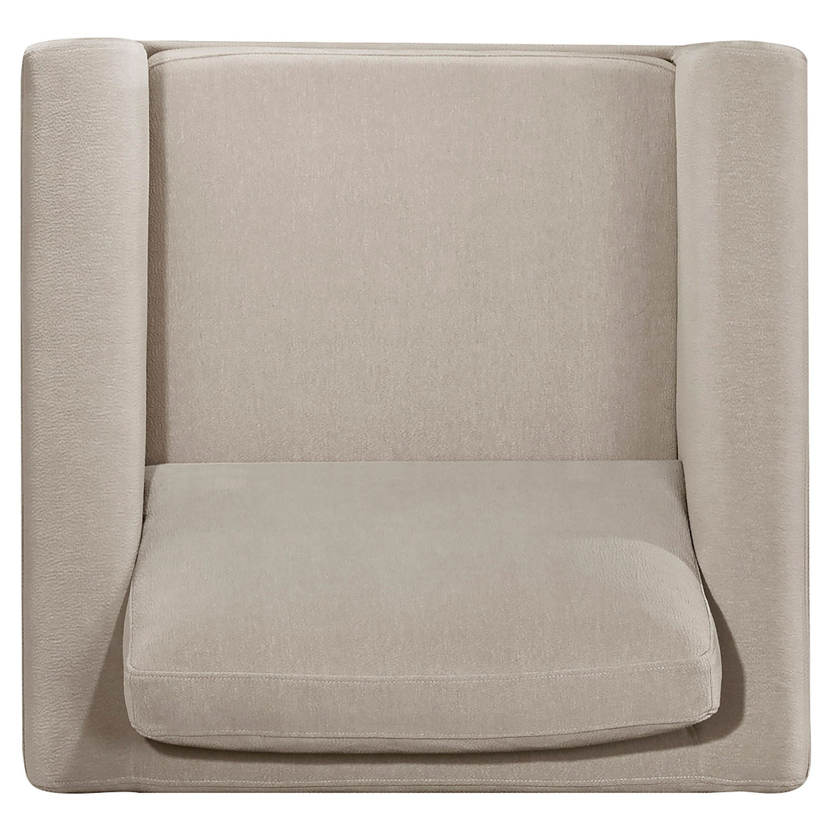 Fisher - Upholstered Panel Arm Accent Chair - Taupe