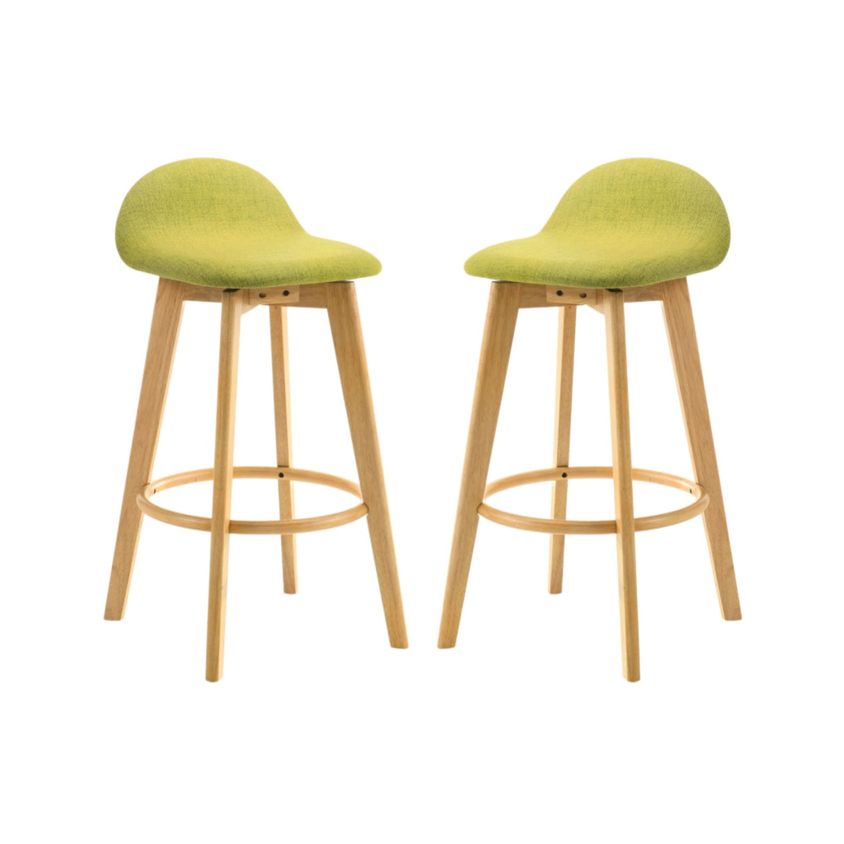 Vera - Upholstered Wood Counter Height Barstool