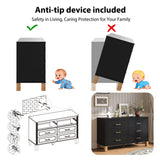 6 Drawer Double Dresser
