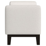 Thomas - Raised Arm Accent Bench - Ivory