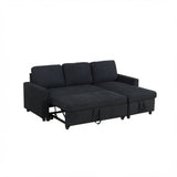 L - Shaped Convertible Sofa Bed With Storage Chaise