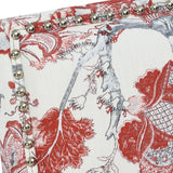 Floral Accent Armchair With Nailhead Trim