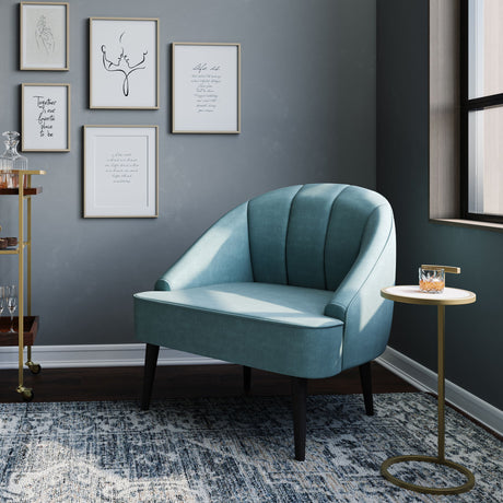 Brook - C Side Table - White / Gold - Side Tables - Alpine Outlets
