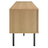 70 Inch Modern Rattan Sliding Door TV Stand - TV Stands available at Alpine Outlets in Denver