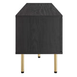 70 Inch Modern Rattan Sliding Door TV Stand - TV Stands available at Alpine Outlets in Denver