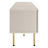 70 Inch Modern Rattan Sliding Door TV Stand - TV Stands available at Alpine Outlets in Denver