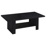Rodez 3-Piece Black Coffee Table Set with Storage