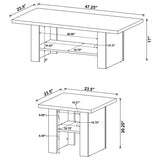 Rodez 3-Piece Black Coffee Table Set with Storage