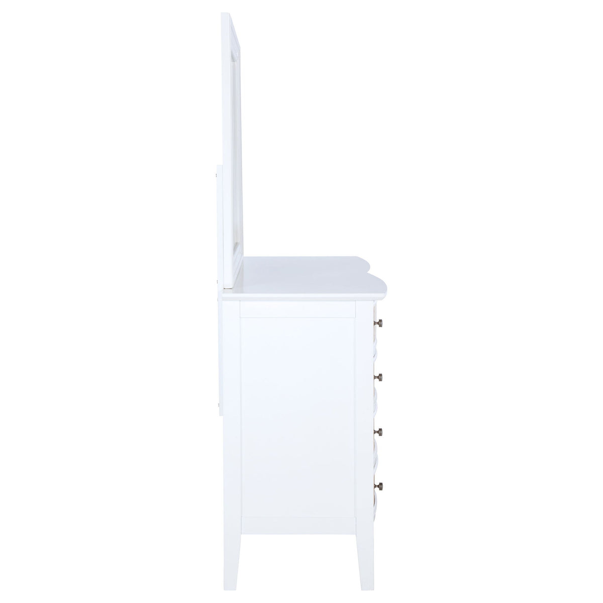 Talia - 10 Drawer Dresser And Mirror Set - White
