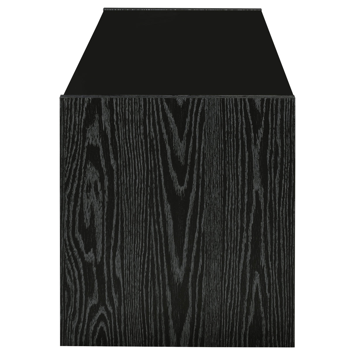 Alton 3-Drawer TV Stand, Black Oak - 61 Inches
