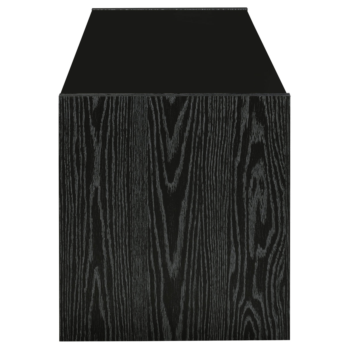 Alton 3-Drawer TV Stand, Black Oak - 61 Inches