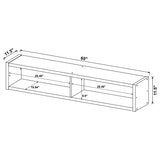 Lewes 4-Piece 60-Inch TV Entertainment Center Cappuccino