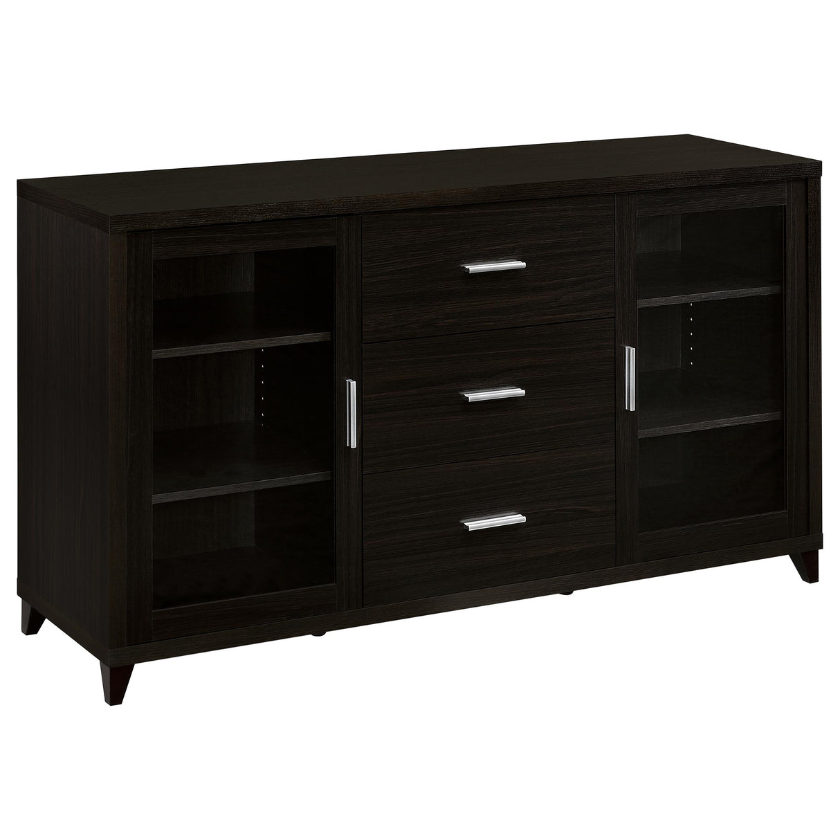 Lewes 60-inch TV Stand, Cappuccino Engineered Wood