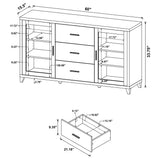 Lewes 60-inch TV Stand, Cappuccino Engineered Wood