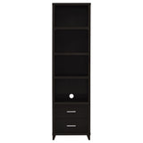 Lewes 4-Shelf Media Tower, Cappuccino