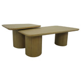 Honey Oak Nesting Coffee Table Set, 2 Piece