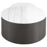 Charcoal MDF & Marble Nesting Coffee Table Set