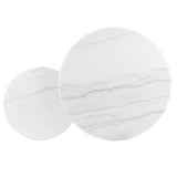 Charcoal MDF & Marble Nesting Coffee Table Set