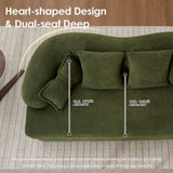 Foldable Sofa Bed, Boneless Couch Convertible Sleeper With 4 Pillows