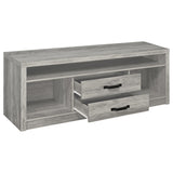 Burke 3-Piece 59-Inch TV Entertainment Center Grey Driftwood