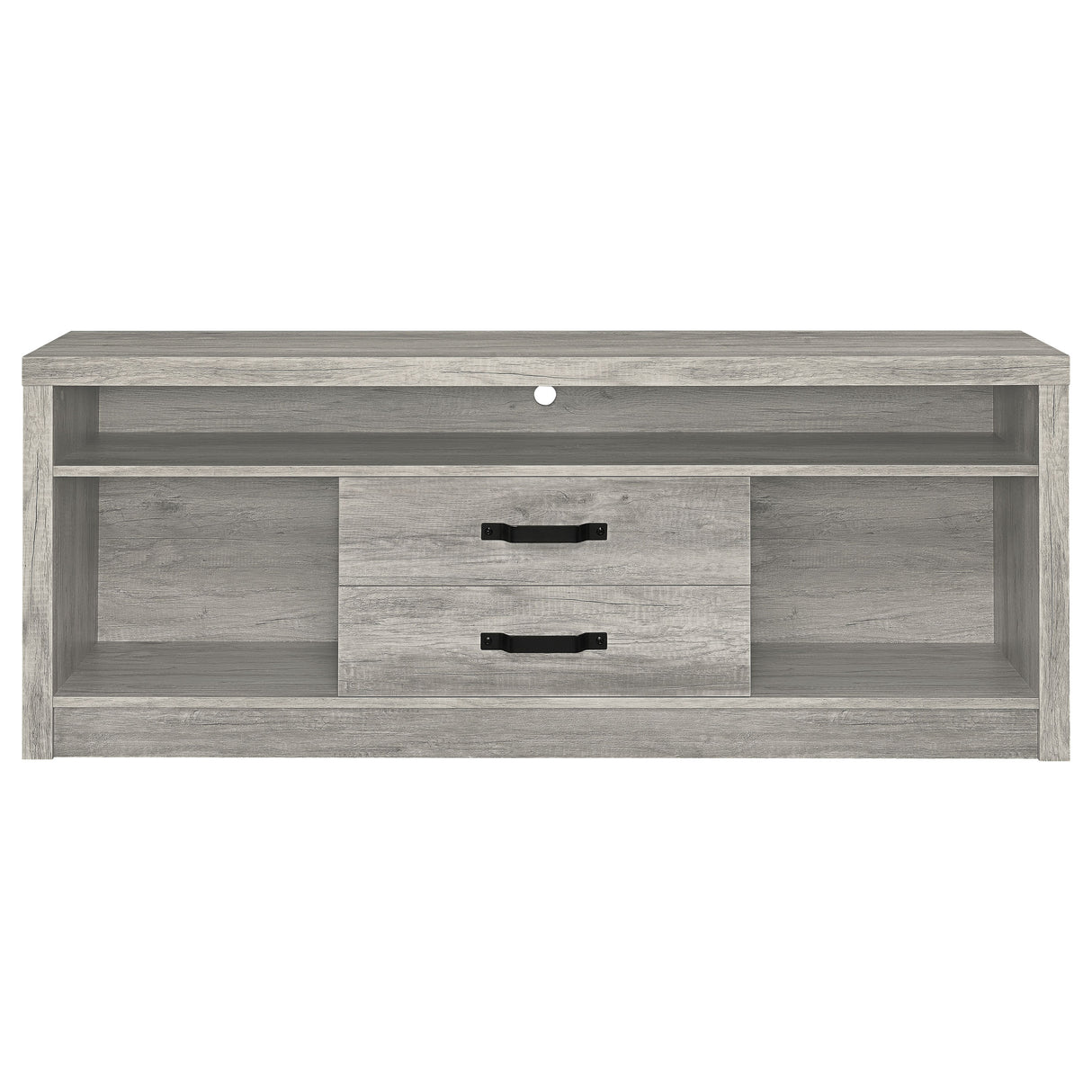 Burke 2-Drawer Grey Driftwood TV Stand - 59 Inch