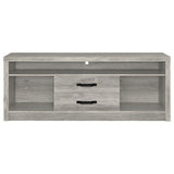 Burke 2-Drawer Grey Driftwood TV Stand - 59 Inch
